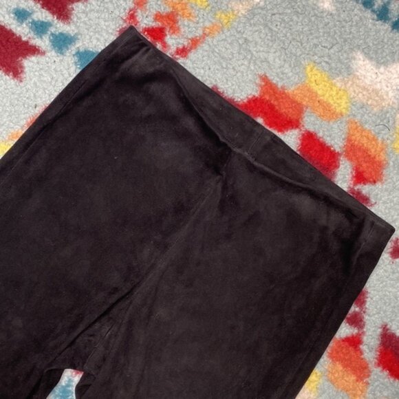 Vince Stretch Suede Split Hem Crop Legging - Picture 6 of 7